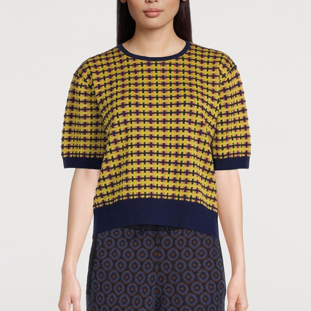 BNWT SS22 DRIES VAN NOTEN JALEENA JACQUARD SWEATER L